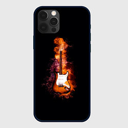 Чехол для iPhone 12 Pro Max Огонь музыка, цвет: 3D-черный