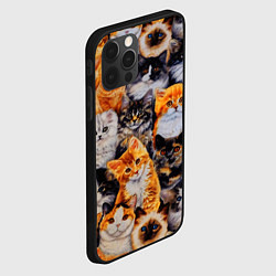 Чехол для iPhone 12 Pro Max КОТЯТКИ, цвет: 3D-черный — фото 2