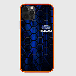 Чехол для iPhone 12 Pro Max SUBARU, цвет: 3D-красный