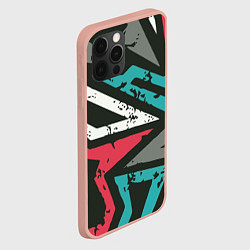 Чехол для iPhone 12 Pro Max Geometric Abstraction, цвет: 3D-светло-розовый — фото 2