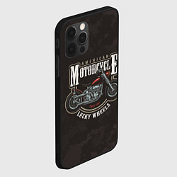 Чехол для iPhone 12 Pro Max American Motorcycle Z, цвет: 3D-черный — фото 2