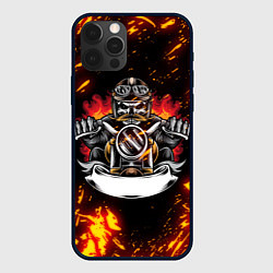 Чехол для iPhone 12 Pro Max Fire Biker Z, цвет: 3D-черный