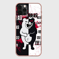 Чехол для iPhone 12 Pro Max Monokuma, цвет: 3D-светло-розовый