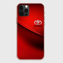 Чехол для iPhone 12 Pro Max TOYOTA, цвет: 3D-светло-розовый