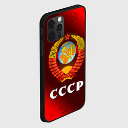 Чехол для iPhone 12 Pro Max СССР USSR, цвет: 3D-черный — фото 2