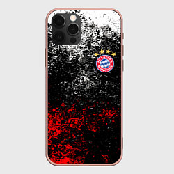 Чехол для iPhone 12 Pro Max BAYERN MUNCHEN, цвет: 3D-светло-розовый