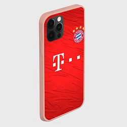 Чехол для iPhone 12 Pro Max BAYERN MUNCHEN, цвет: 3D-светло-розовый — фото 2