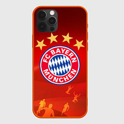 Чехол для iPhone 12 Pro Max BAYERN MUNCHEN, цвет: 3D-красный