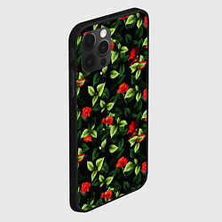 Чехол для iPhone 12 Pro Max Цветочный сад, цвет: 3D-черный — фото 2
