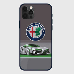 Чехол для iPhone 12 Pro Max Alfa Romeo motorsport, цвет: 3D-черный