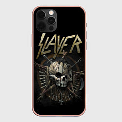 Чехол для iPhone 12 Pro Max Slayer, цвет: 3D-светло-розовый