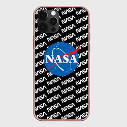 Чехол для iPhone 12 Pro Max NASA, цвет: 3D-светло-розовый