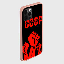 Чехол для iPhone 12 Pro Max СССР, цвет: 3D-светло-розовый — фото 2