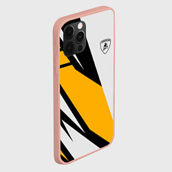 Чехол для iPhone 12 Pro Max Lamborghini, цвет: 3D-светло-розовый — фото 2