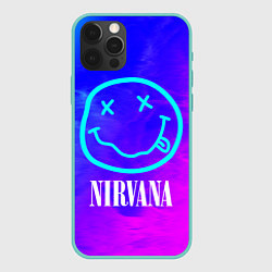 Чехол для iPhone 12 Pro Max NIRVANA НИРВАНА, цвет: 3D-мятный