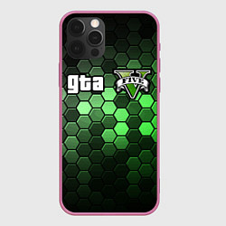 Чехол для iPhone 12 Pro Max GTA 5 ГТА 5, цвет: 3D-малиновый