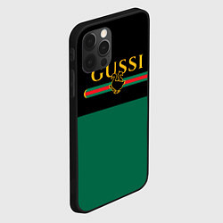 Чехол для iPhone 12 Pro Max GUSSI ГУСИ, цвет: 3D-черный — фото 2