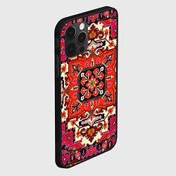 Чехол для iPhone 12 Pro Max Бордовый ковер, цвет: 3D-черный — фото 2
