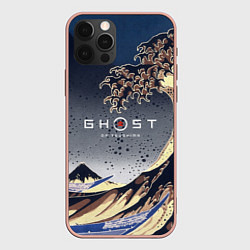 Чехол для iPhone 12 Pro Max Ghost of Tsushima, цвет: 3D-светло-розовый