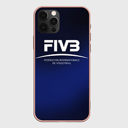 Чехол для iPhone 12 Pro Max FIVB Volleyball, цвет: 3D-светло-розовый