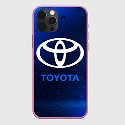 Чехол для iPhone 12 Pro Max TOYOTA ТОЙОТА, цвет: 3D-малиновый