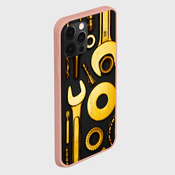Чехол для iPhone 12 Pro Max КЛЮЧ ГАЙКА, цвет: 3D-светло-розовый — фото 2