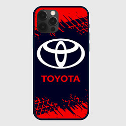 Чехол для iPhone 12 Pro Max TOYOTA ТОЙОТА, цвет: 3D-черный