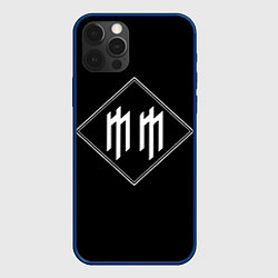 Чехол для iPhone 12 Pro Max Marilyn Manson, цвет: 3D-тёмно-синий