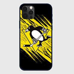 Чехол для iPhone 12 Pro Max Pittsburgh Penguins Sport, цвет: 3D-черный