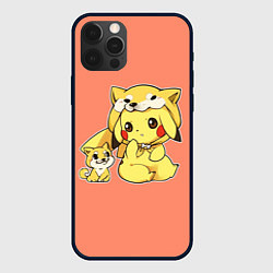 Чехол для iPhone 12 Pro Max Pikachu Pika Pika, цвет: 3D-черный