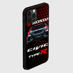 Чехол для iPhone 12 Pro Max Honda Civic Type R, цвет: 3D-черный — фото 2