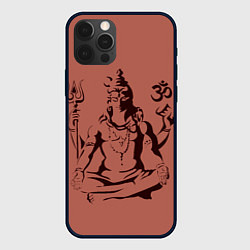 Чехол для iPhone 12 Pro Max Бог Шива, цвет: 3D-черный