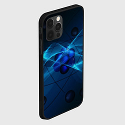 Чехол для iPhone 12 Pro Max Атом, цвет: 3D-черный — фото 2