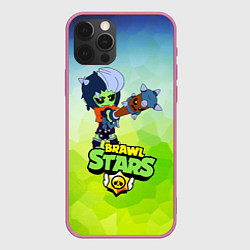 Чехол для iPhone 12 Pro Max Brawl StarsZombibi, цвет: 3D-малиновый