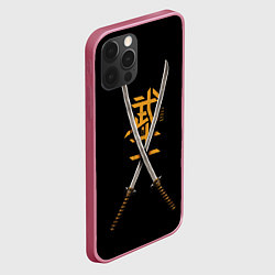 Чехол для iPhone 12 Pro Max 2 Katanas, цвет: 3D-малиновый — фото 2