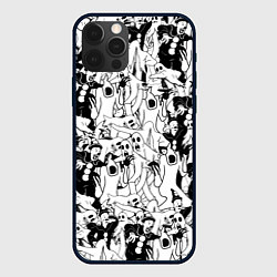 Чехол для iPhone 12 Pro Max GHOSTEMANE, цвет: 3D-черный