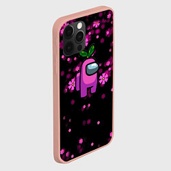 Чехол для iPhone 12 Pro Max Among Us, цвет: 3D-светло-розовый — фото 2