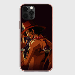 Чехол для iPhone 12 Pro Max One Piece Портгас Д Эйс, цвет: 3D-светло-розовый