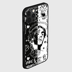 Чехол для iPhone 12 Pro Max LIL PEEP, цвет: 3D-черный — фото 2