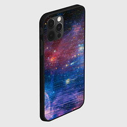 Чехол для iPhone 12 Pro Max Glitch space, цвет: 3D-черный — фото 2