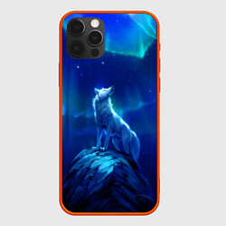 Чехол для iPhone 12 Pro Max Одинокий Волк, цвет: 3D-красный