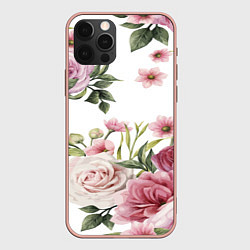 Чехол iPhone 12 Pro Max Розовые розы