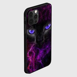 Чехол для iPhone 12 Pro Max Кот, цвет: 3D-черный — фото 2