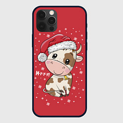 Чехол для iPhone 12 Pro Max Бычок, цвет: 3D-черный