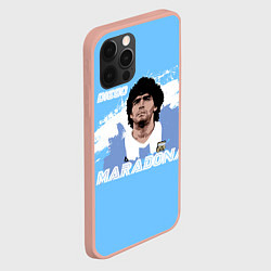 Чехол для iPhone 12 Pro Max Диего Марадона, цвет: 3D-светло-розовый — фото 2