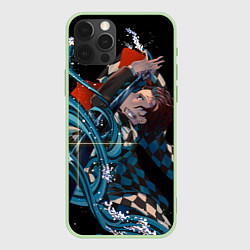 Чехол для iPhone 12 Pro Max КЛИНОК РАССЕКАЮЩИЙ ДЕМОНОВ, цвет: 3D-салатовый