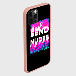 Чехол для iPhone 12 Pro Max Send Nudes, цвет: 3D-светло-розовый — фото 2
