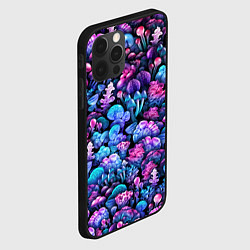 Чехол для iPhone 12 Pro Max Волшебные грибы, цвет: 3D-черный — фото 2