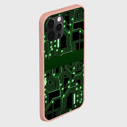 Чехол для iPhone 12 Pro Max Неоновая схема, цвет: 3D-светло-розовый — фото 2
