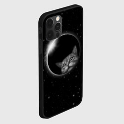 Чехол для iPhone 12 Pro Max Кот в Космосе, цвет: 3D-черный — фото 2